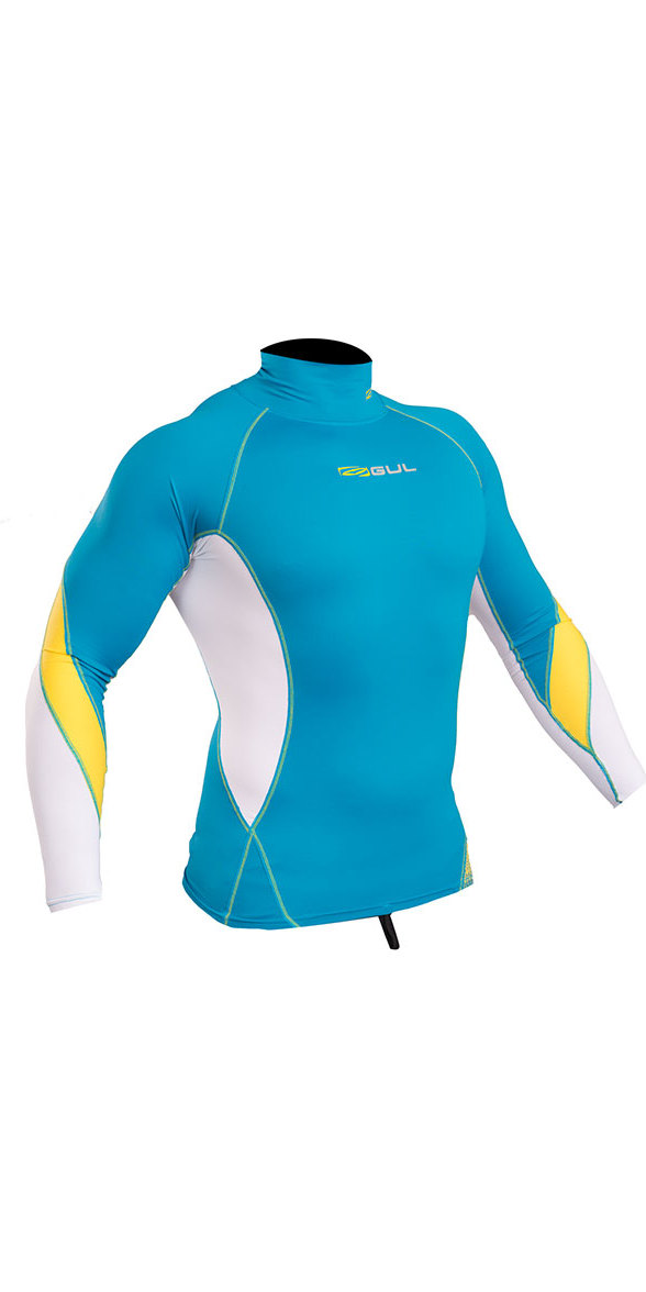 2020 Gul Xola Long Sleeve Rash Vest Blue / Orange RG0339-B4 - Wetsuits ...