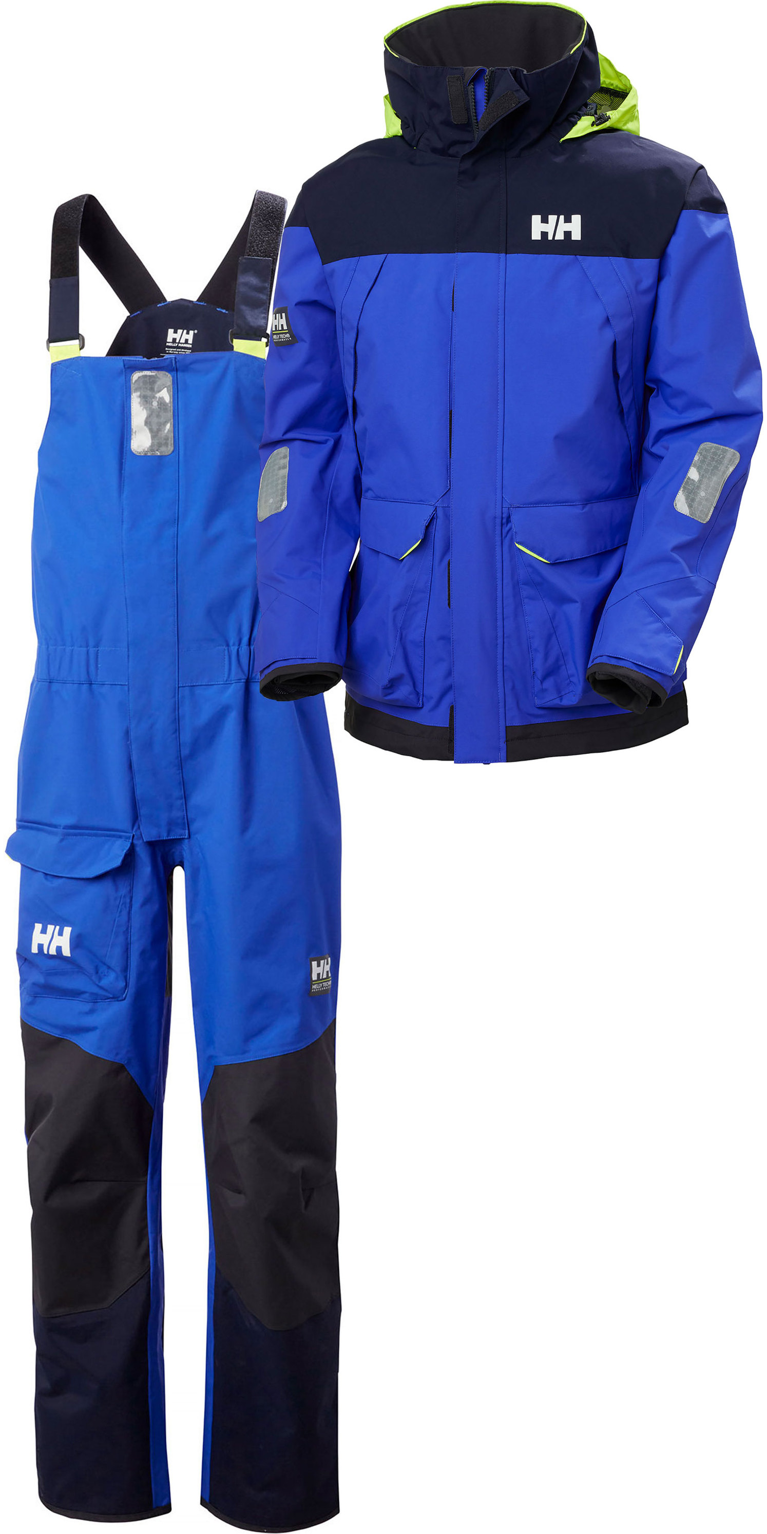 2020 Helly Hansen Mens Pier Sailing Jacket & Trouser Combi Set - Royal Blue