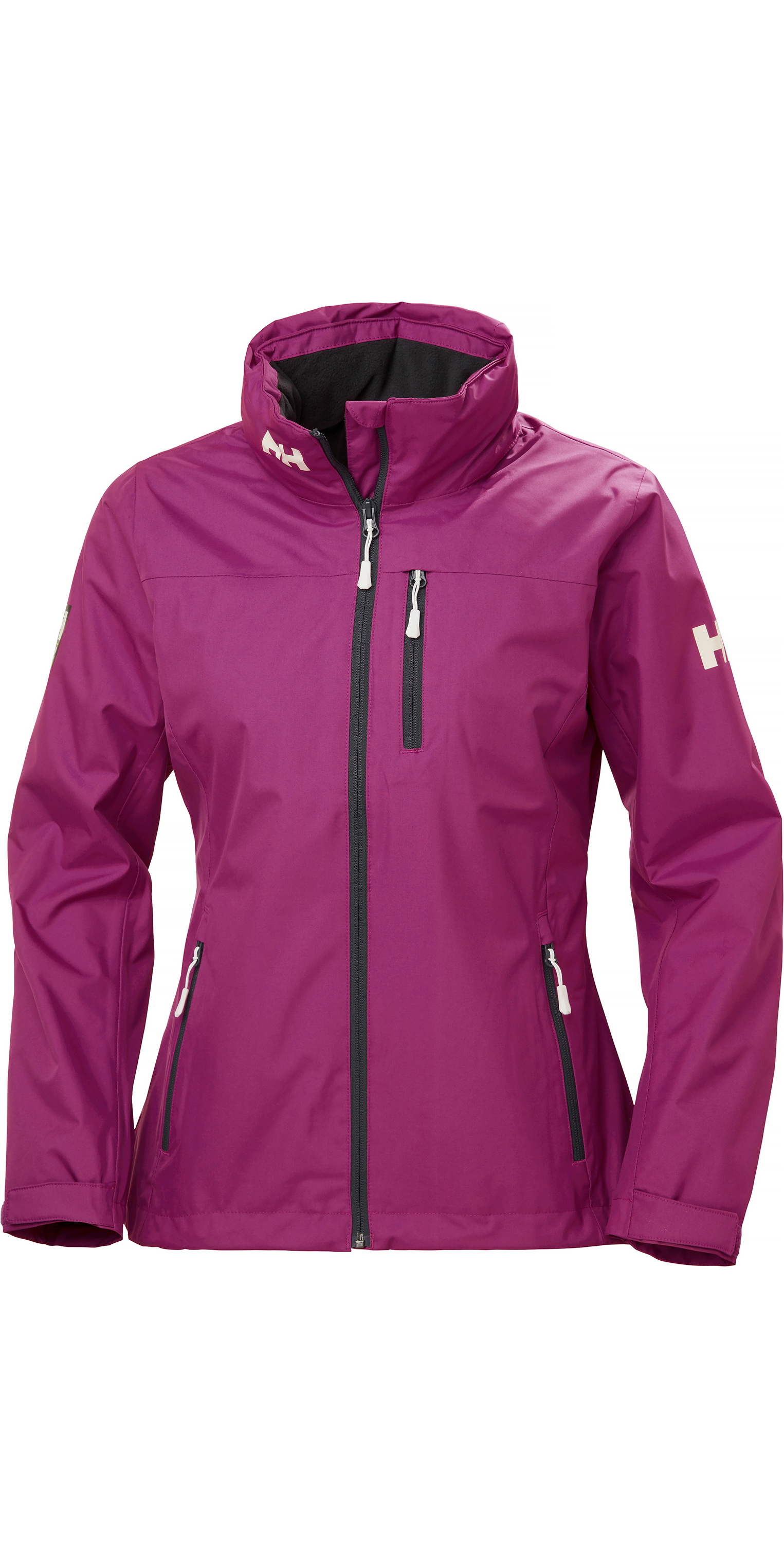 2019 Helly Hansen Womens Hooded Crew Mid Layer Jacket Berry 33891