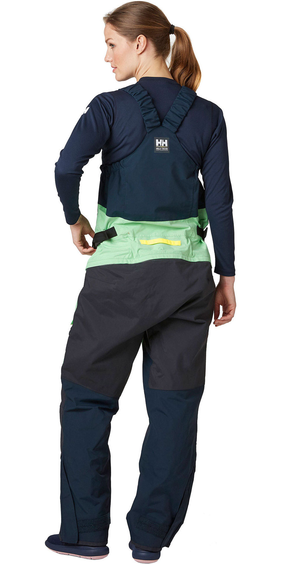 2020 Helly Hansen Womens Skagen Offshore Sailing Jacket & Trouser Combi Set - Reef Green