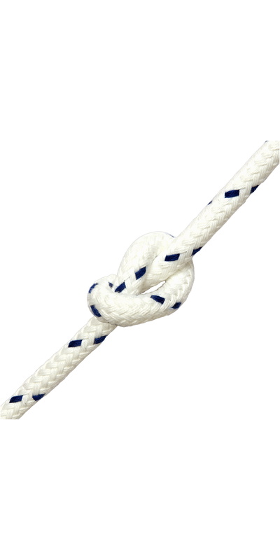 Kingfisher Matt Polyester Rope White / Blue