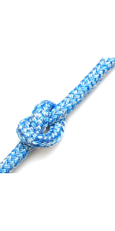 Kingfisher Braid on Braid Rope Melange Blue