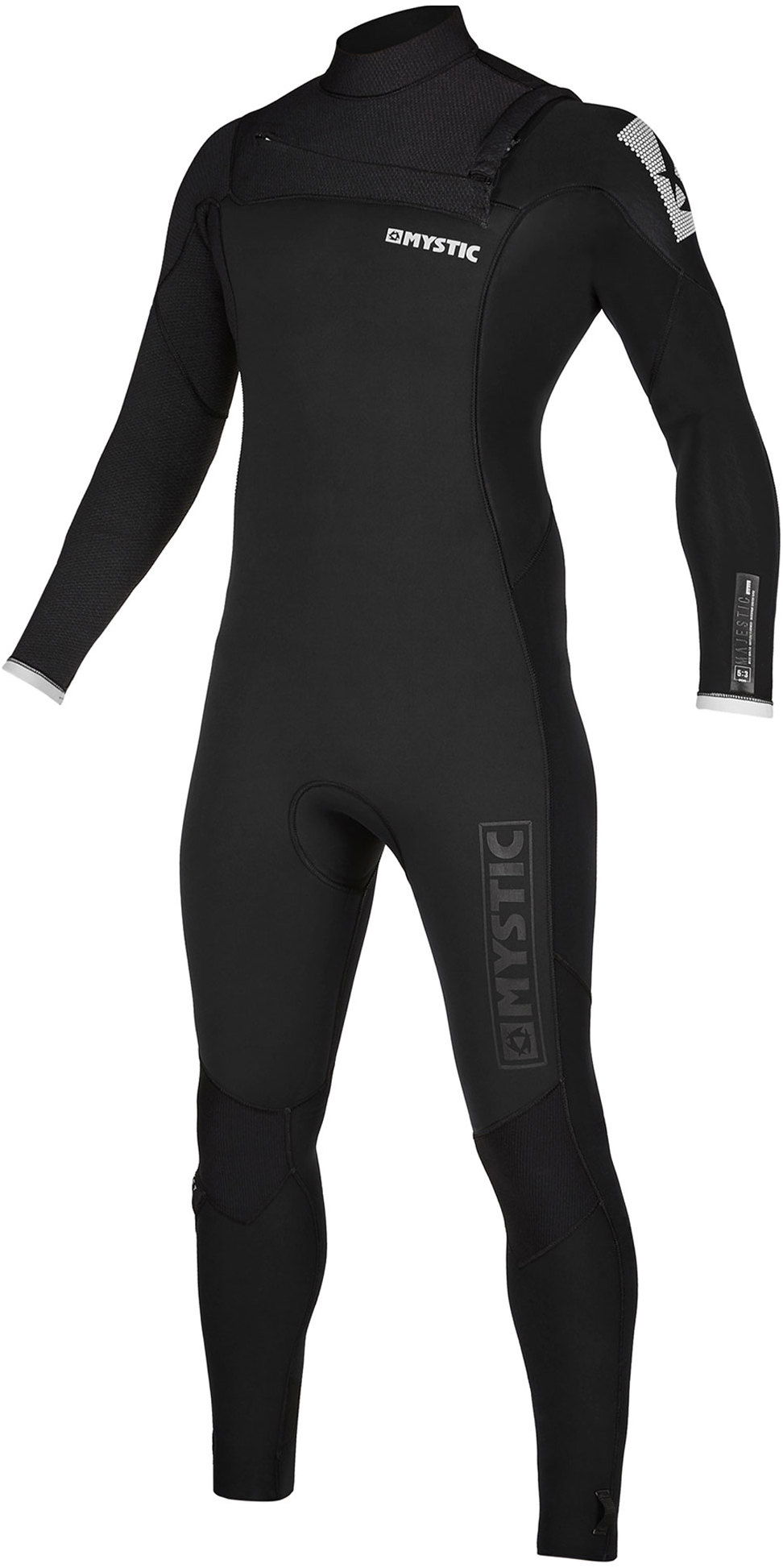 2020 Mystic Mens Majestic 3/2mm Chest Zip Wetsuit 200004 Black