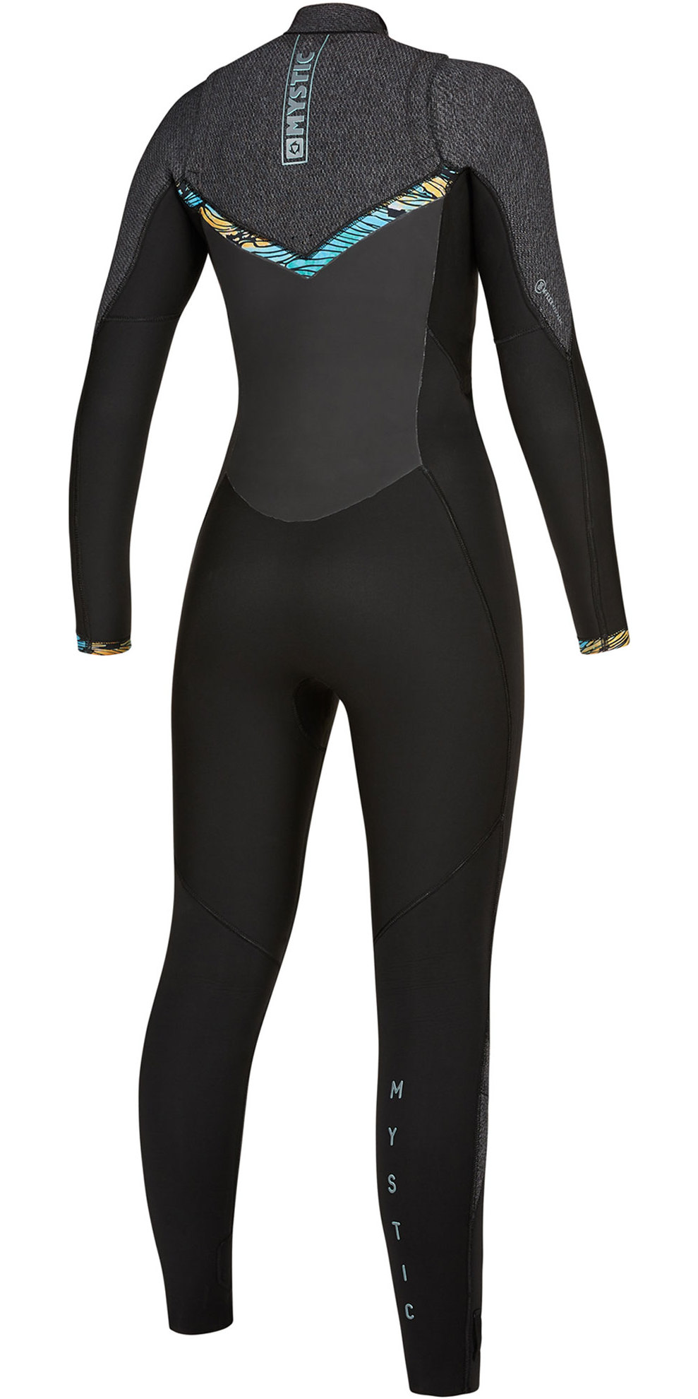 2019 Mystic Womens Gem 6/4/3 Double Chest Zip Wetsuit 200018 Black
