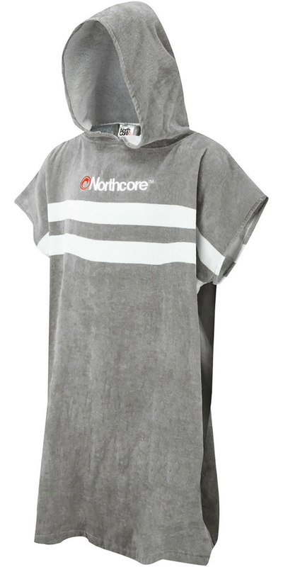 Northcore Beach Basha Stripe Hooded Towel Changing Robe / Poncho NOCO241