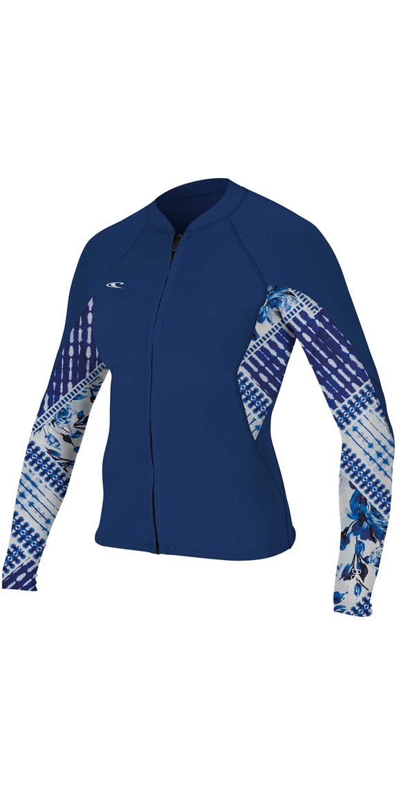 Oneill womens bahia mm full zip long sleeve neoprene