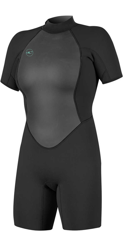 O'Neill Womens Reactor II 2mm Back Zip Shorty Wetsuit