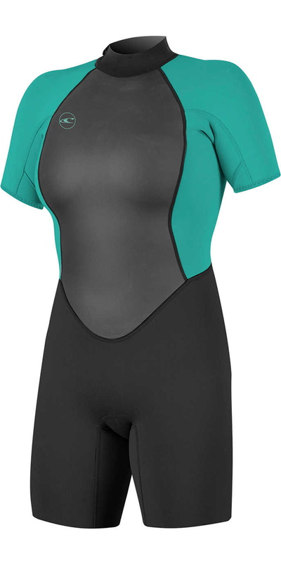 O'Neill Womens Reactor II 2mm Back Zip Shorty Wetsuit