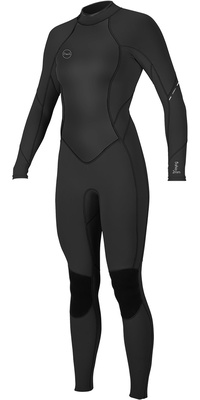 2026 ONeill Womens Bahia 3/2mm Back Zip Wetsuit 5292 - Black