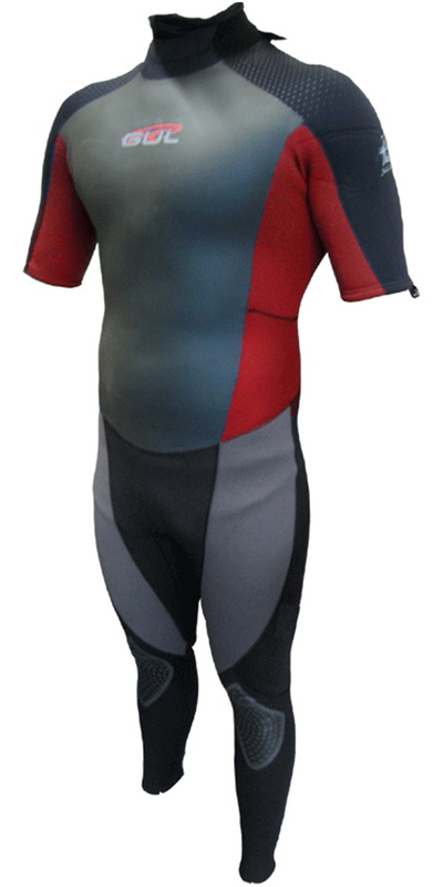 GUL Profile 3/2mm Short Sleeved GBS Wetsuit Black / Slate / Red