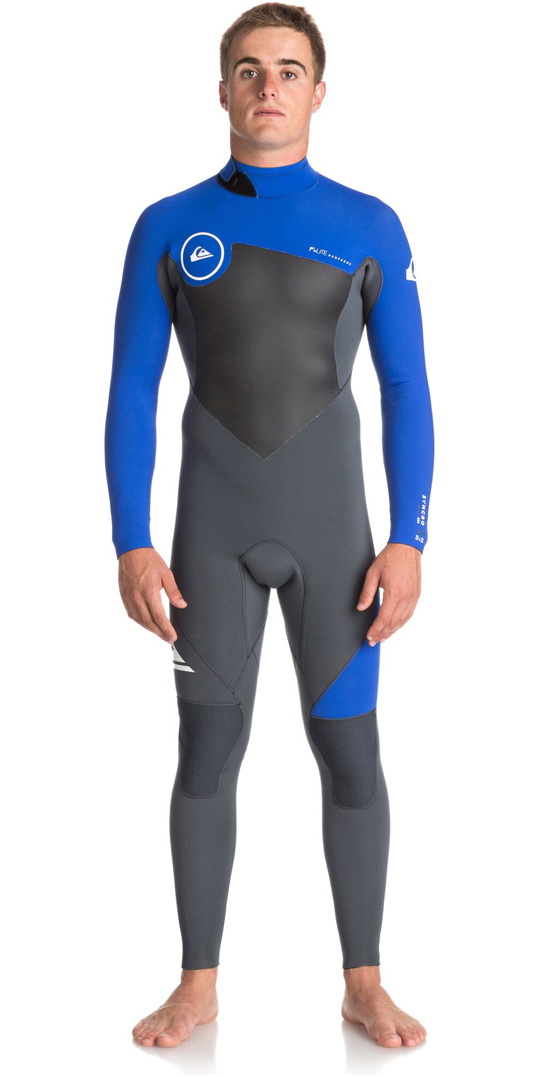 2018 Quiksilver Syncro Series 3 2mm Gbs Back Zip Wetsuit Gunmetal Royal