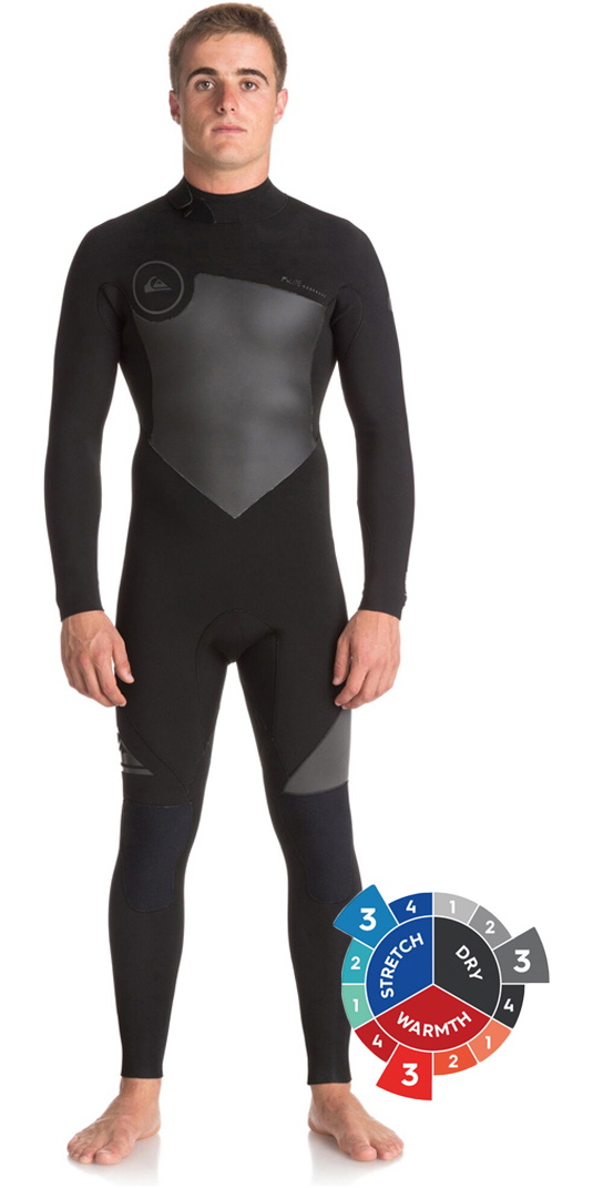 2022 Quiksilver  Syncro Series 5 4 3mm Gbs Back Zip Wetsuit 