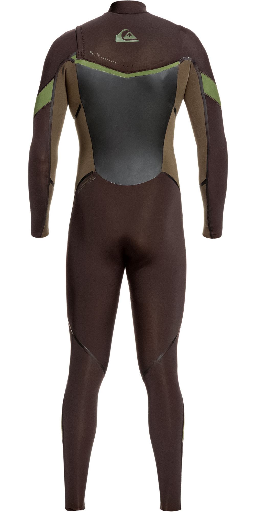 2020 Quiksilver Mens Syncro Plus 4/3mm Chest Zip Wetsuit Velvet Brown