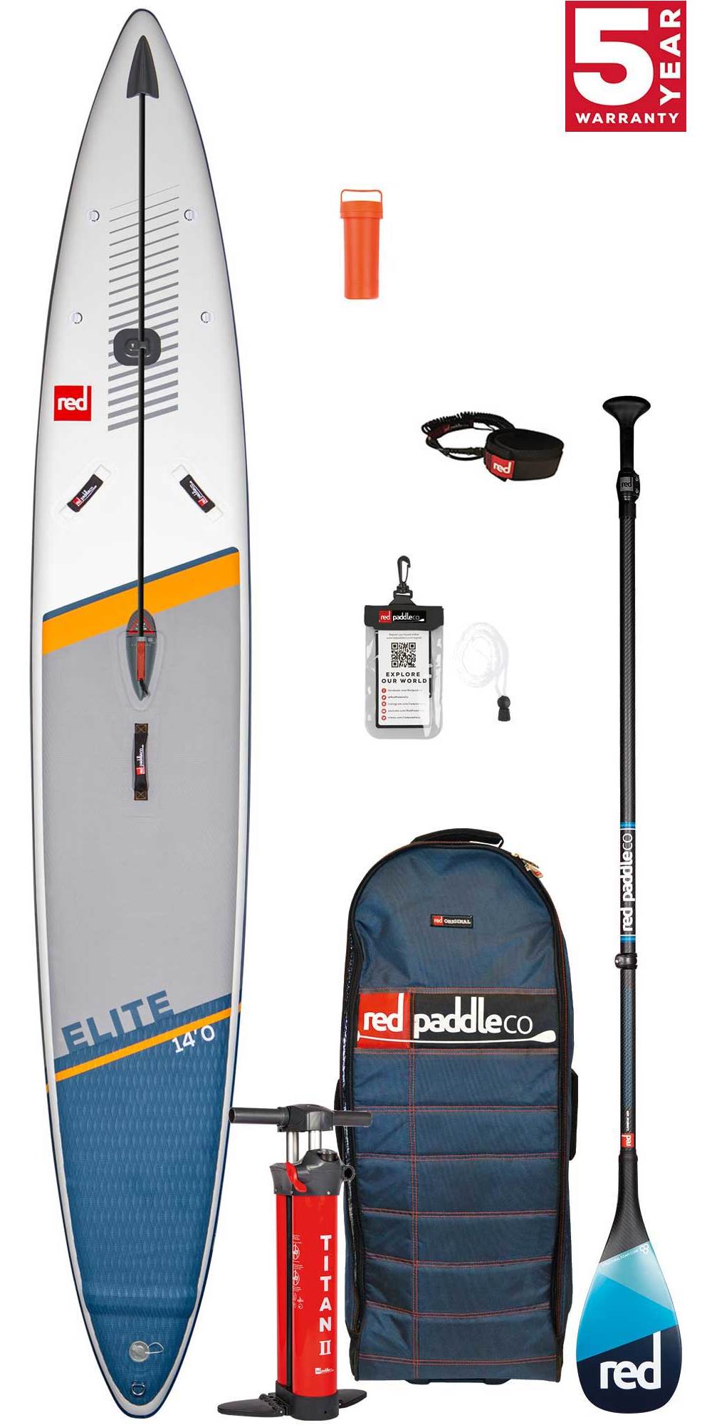 red paddleco 14.0×27 ELITE 2021 Red Paddle Co Elite 14'0 X 27 Race Stand Up Paddle Board, Bag
