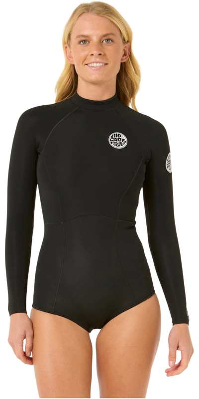Rip Curl Womens G-Bomb 1.5mm Long Sleeve Back Zip Boyleg Springsuit Wetsuit