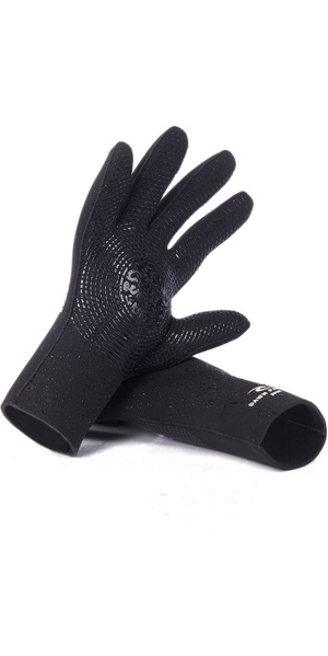 2026 Rip Curl Dawn Patrol 3mm Neoprene Gloves WGLYBM - Black