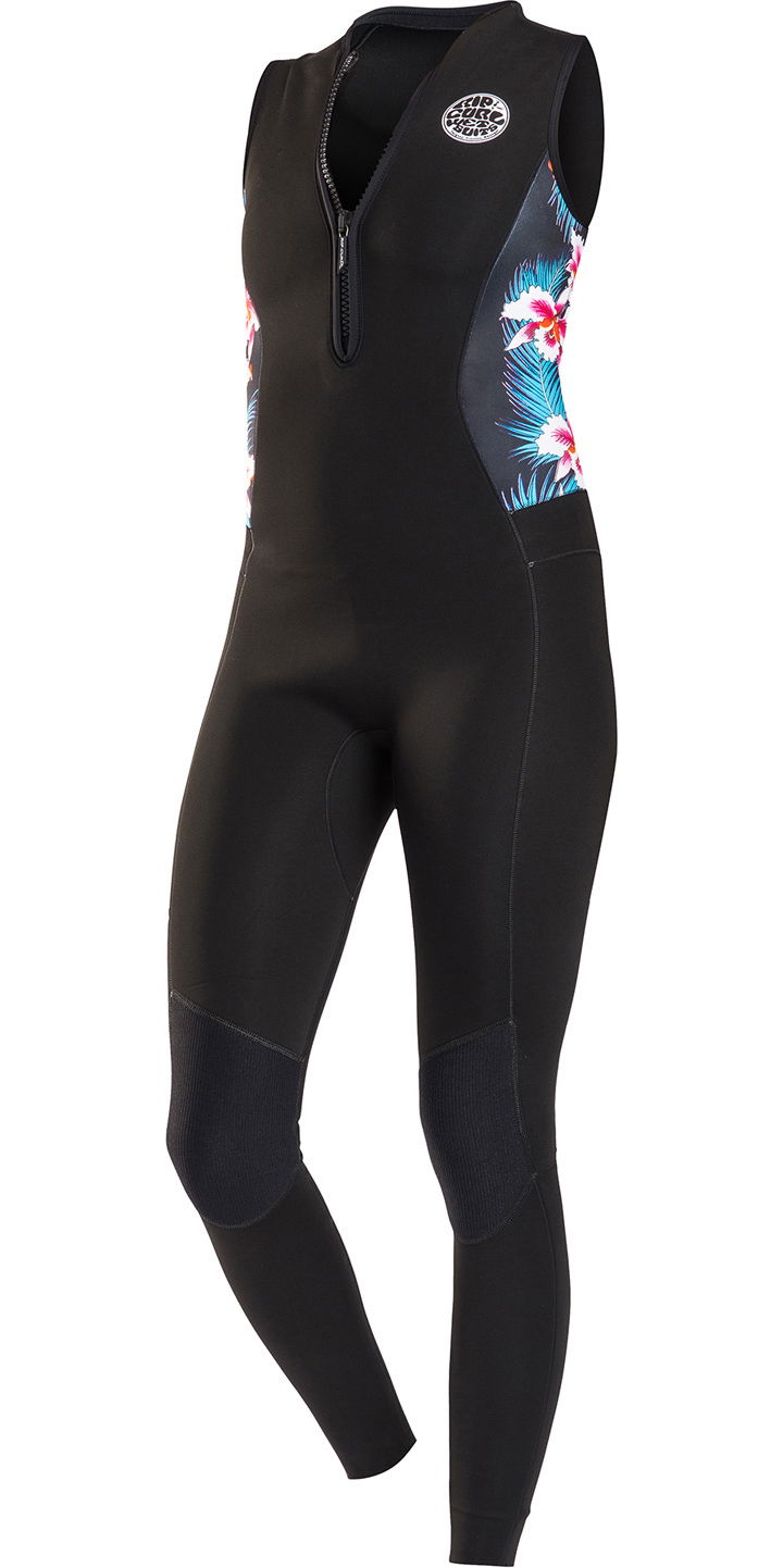2018 Rip Curl Gbomb Womens 1 5mm Front Zip Long Jane Wetsuit Black Sub Wsm6as Womens