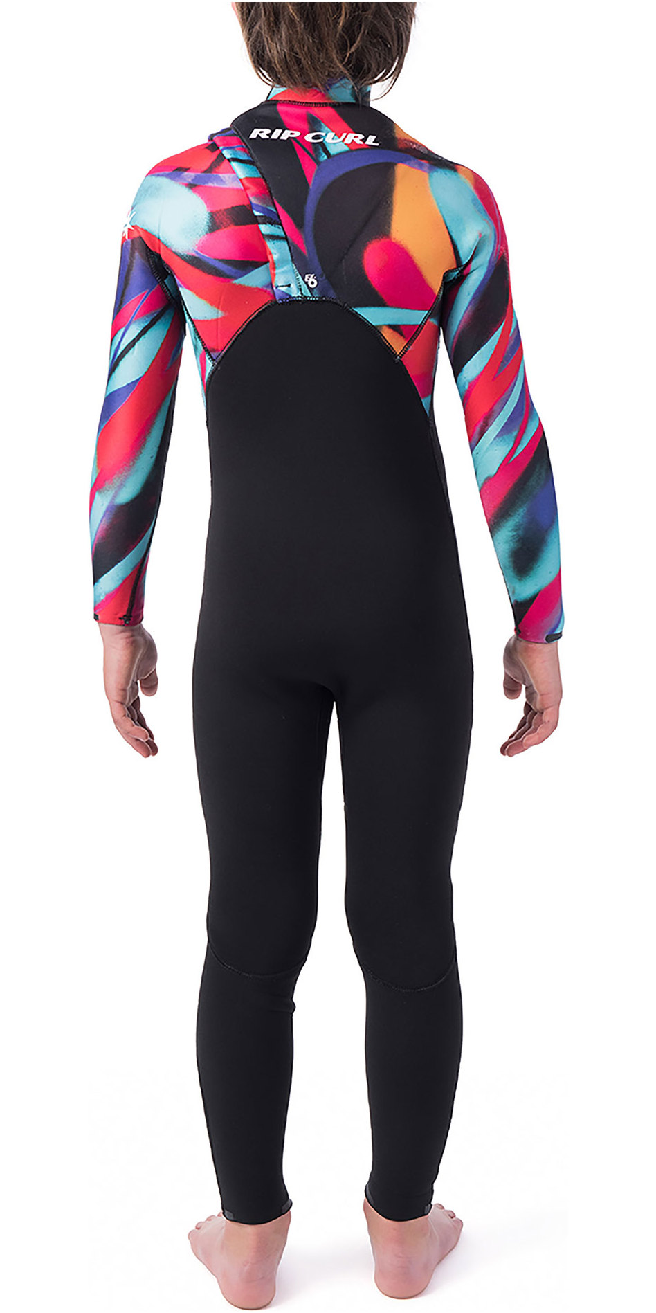 2019 Rip Curl Junior Flash Bomb 3/2mm Zip Free Wetsuit Multi Colour