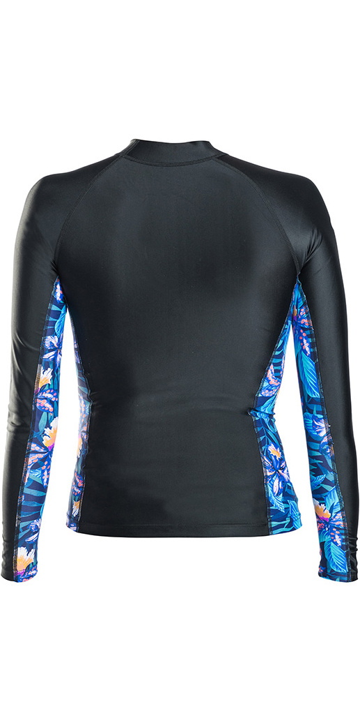 2018 Rip Curl Ladies Allover Long Sleeve Rash Vest in Black Wle8kw