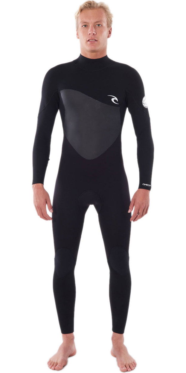 2020 Rip Curl Omega 4/3mm Back Zip Wetsuit BLACK WSM8JM Wetsuits