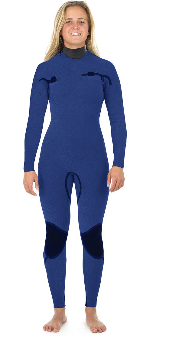 2018 Rip Curl Womens G Bomb 5 3mm Zip Free Wetsuit Slate Wsm8jg