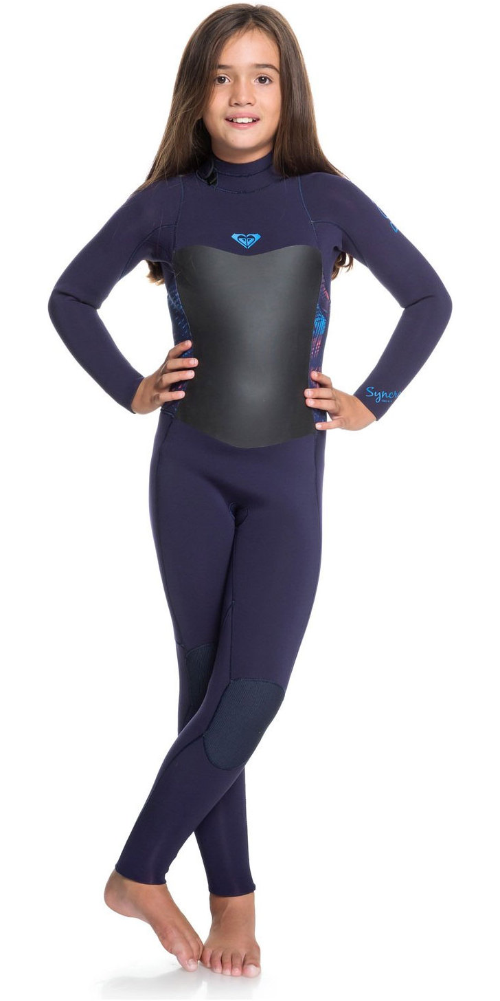 Roxy 3/2mm Prologue Girls Surf Gear Wetsuit Blue Ribbon Coral Flame All Sizes 
