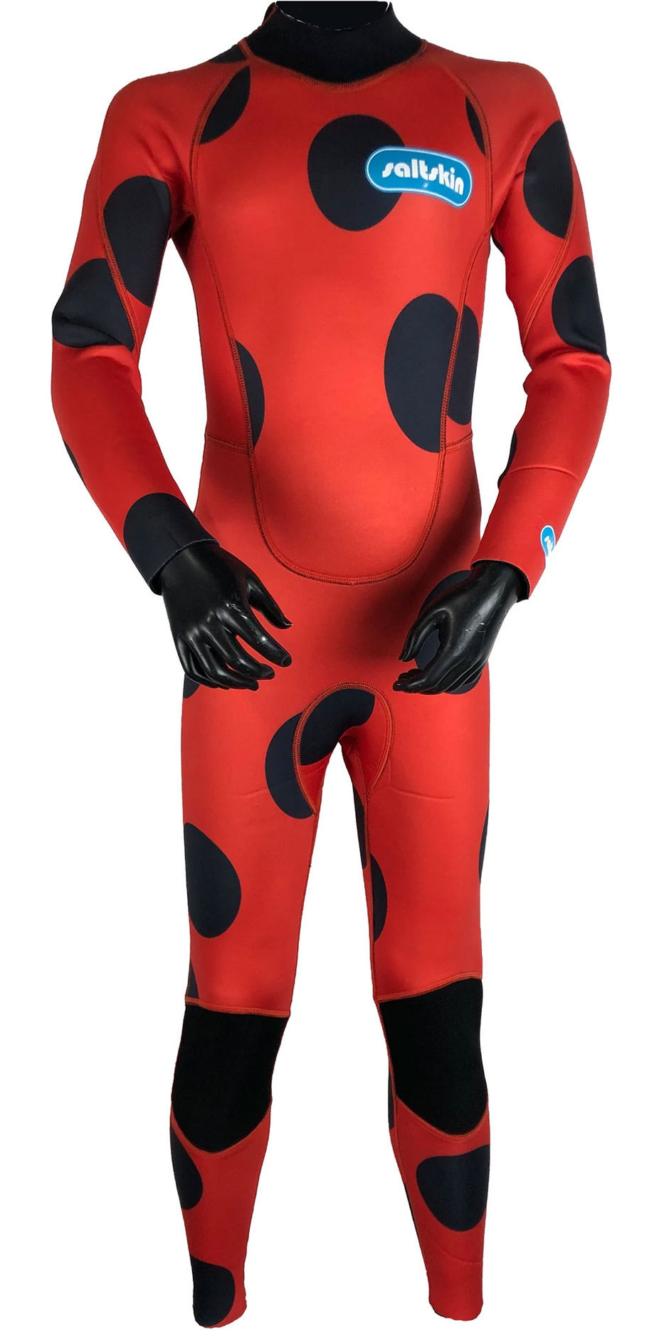 2020 Saltskin Junior 3/2mm Back Zip Wetsuit Ladybird STSKNLEOPD01