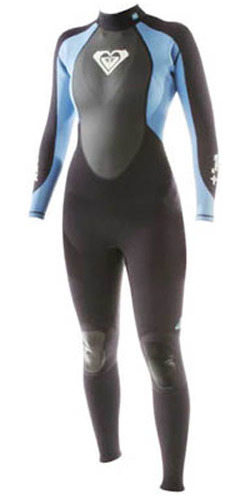 Roxy Syncro 4/3mm Windsurf Wetsuit BLACK/BLUE SW10WS | Wetsuit Outlet