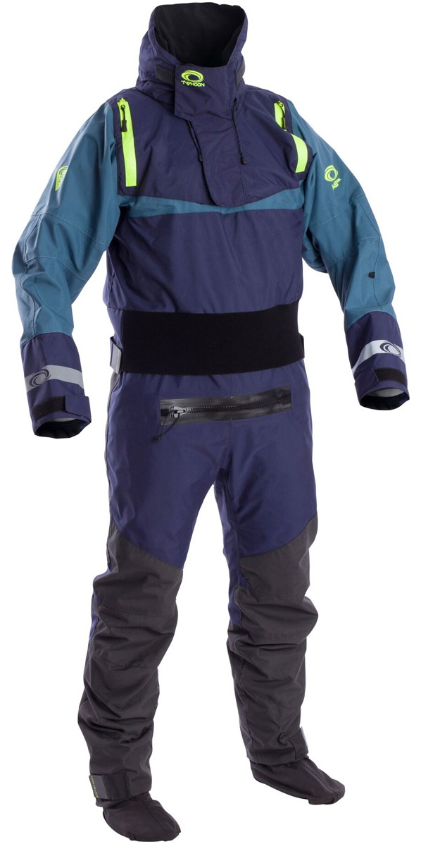 2019 Typhoon Multisport 5 Sea Kayak Drysuit Navy / Teal 100176