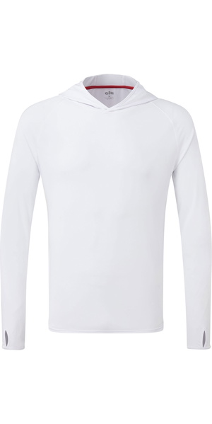 2026 Gill Mens UV Tec Hoody White UV016