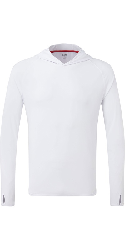 Gill Mens UV Tec Hoody White