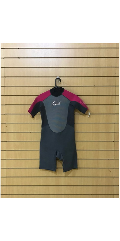 GUL RESPONSE TECH-NECK JUNIOR SHORTY Wetsuit GRAPHITE / PINK SECOND
