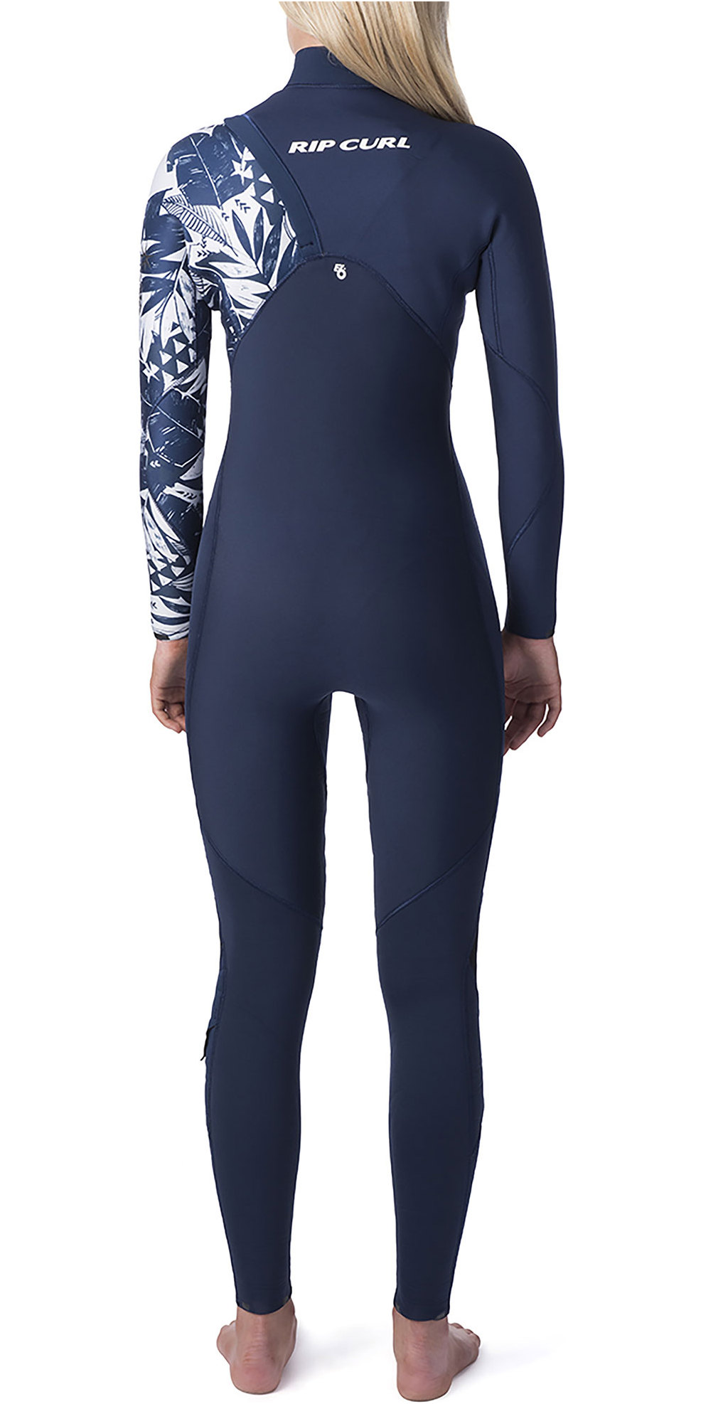 2019 Rip Curl Womens G Bomb 5 3mm Zipperless Wetsuit Navy Wsm8jg
