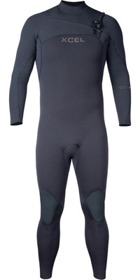 2026 Xcel Mens Comp + 4/3mm Chest Zip Wetsuit MN43CPC4 - Black