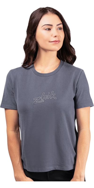 Zhik T-shirt De Algodão Com Logótipo Para Mulher