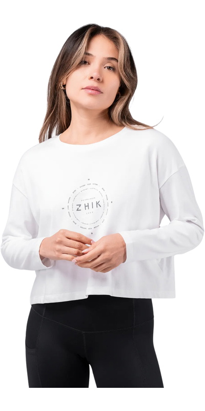 Zhik Mujer Camiseta De Algodón Con Logotipo