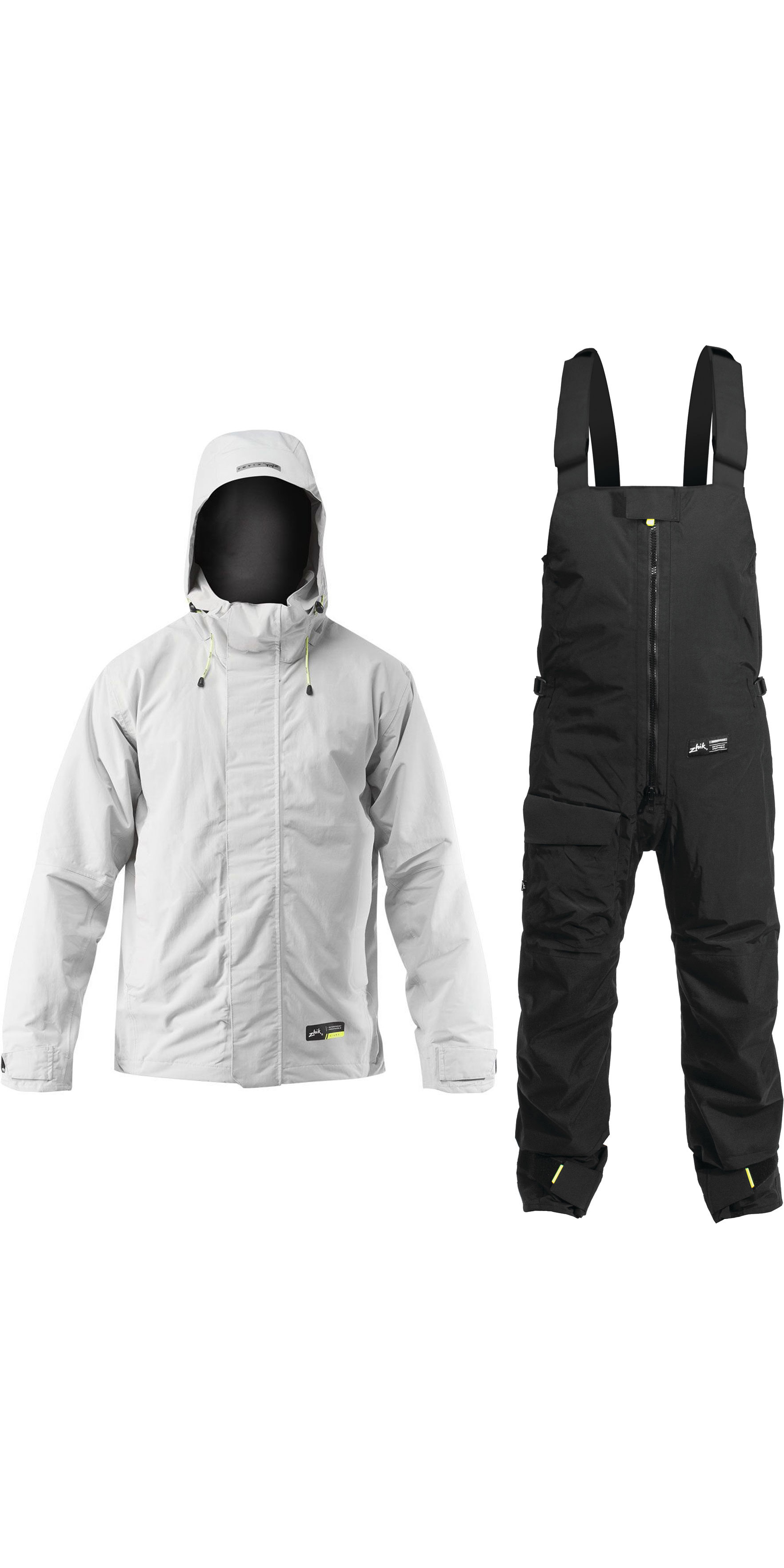 Zhik Mens Kiama Jacket Trouser Combi Set Ash Black