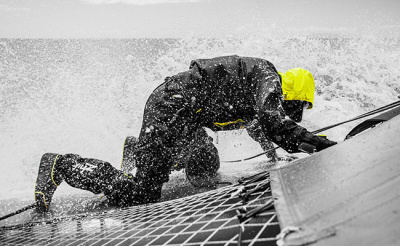 sailor in storm