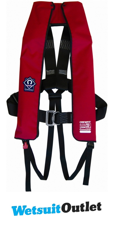 Crewsaver Crewfit Lifejacket 150N Auto Hammar Harness 1060-RADH RED ...