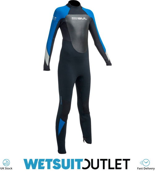 2019 Gul Response 5/3mm Junior Wetsuit Black / Blue RE1218B1