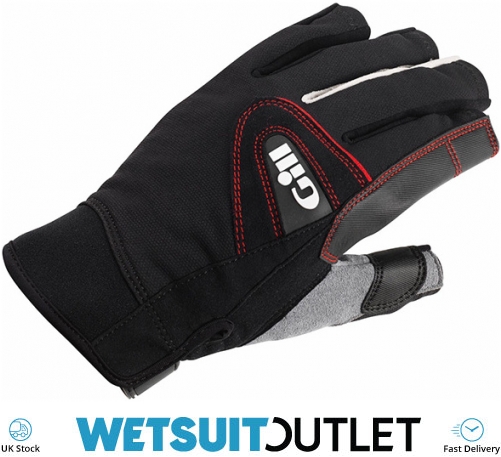 2024 Musto Essential Sailing Short Finger Gloves AUGL003 - Red