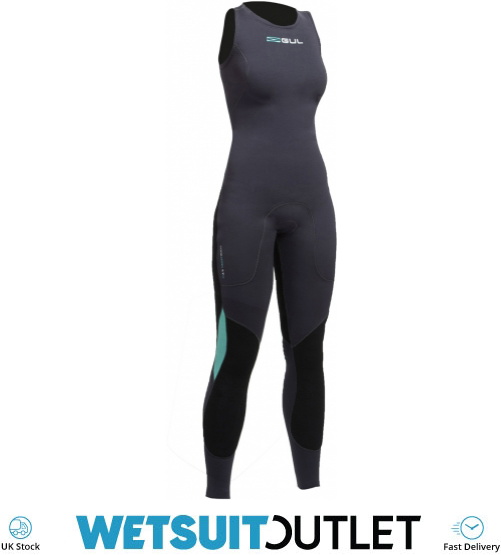 2019 Gul Womens Code Zero 3mm Long John Wetsuit JET CZ4208B2