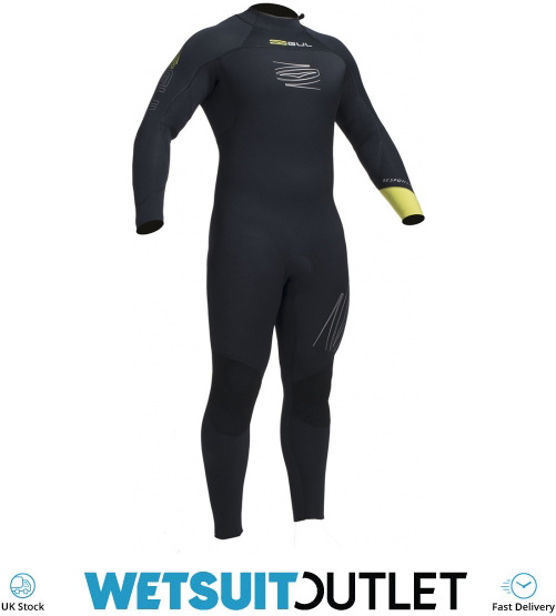 Gul Response FX 5/4mm BS Back Zip Wetsuit Black / Lime RE1255B1 EX