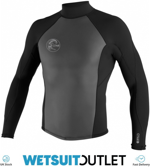 2024 O'Neill Mens O'riginal 2/1mm Wetsuit Jacket 4465 Black Wetsuit