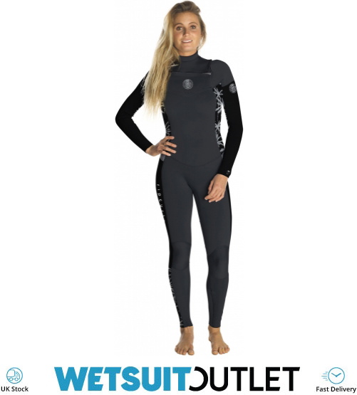 Rip Curl Womens Dawn Patrol 5/3mm Chest Zip Wetsuit BLACK / GREY WSM7IS