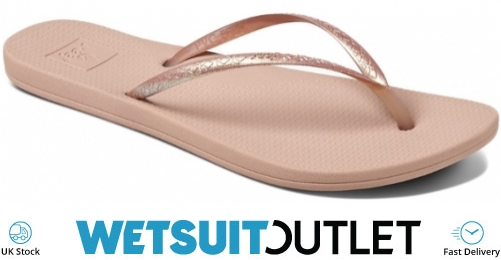 reef flip flops rose gold