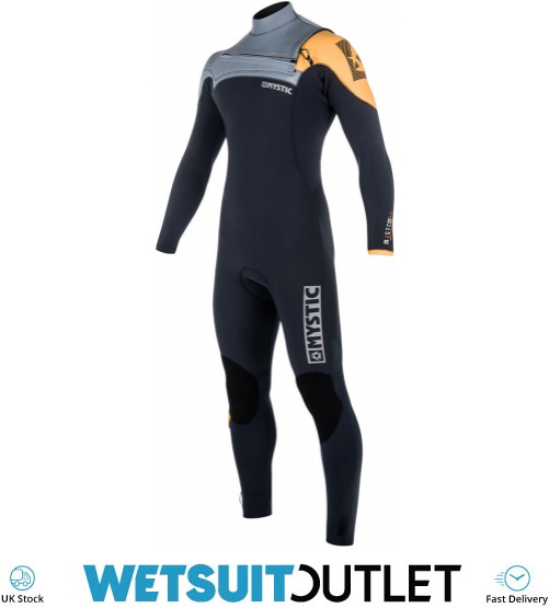 Mystic Majestic 3/2mm GBS Chest Zip Wetsuit Orange 180004 Wetsuits