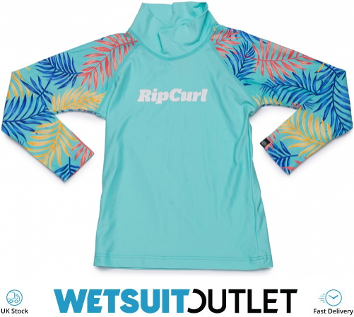 Rip Curl Mini Anak Short Sleeve UV Girls Rash Vest