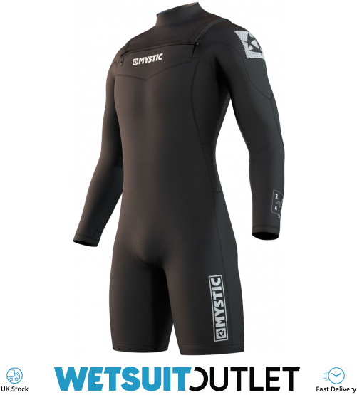 2024 Mystic Mens Star 3/2mm Long Sleeve Chest Zip Shorty Wetsuit 210308 ...