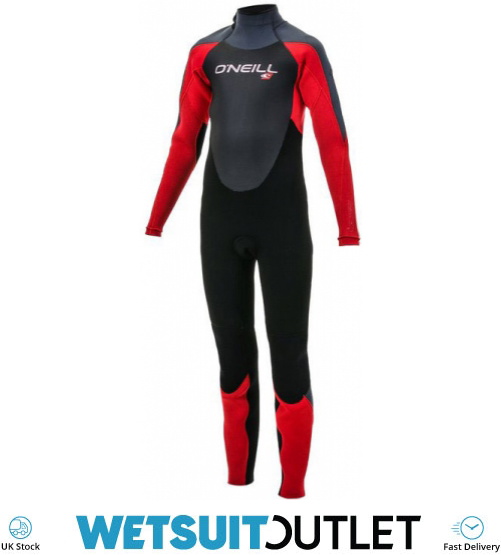 2020 O'Neill Youth Epic 5/4mm Back Zip GBS Wetsuit Black / Red